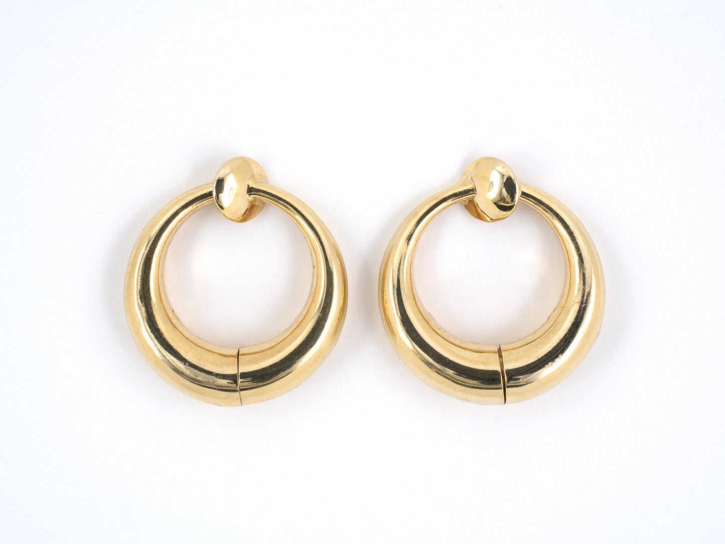 53291 - SOLD - Gold Hoop Earrings