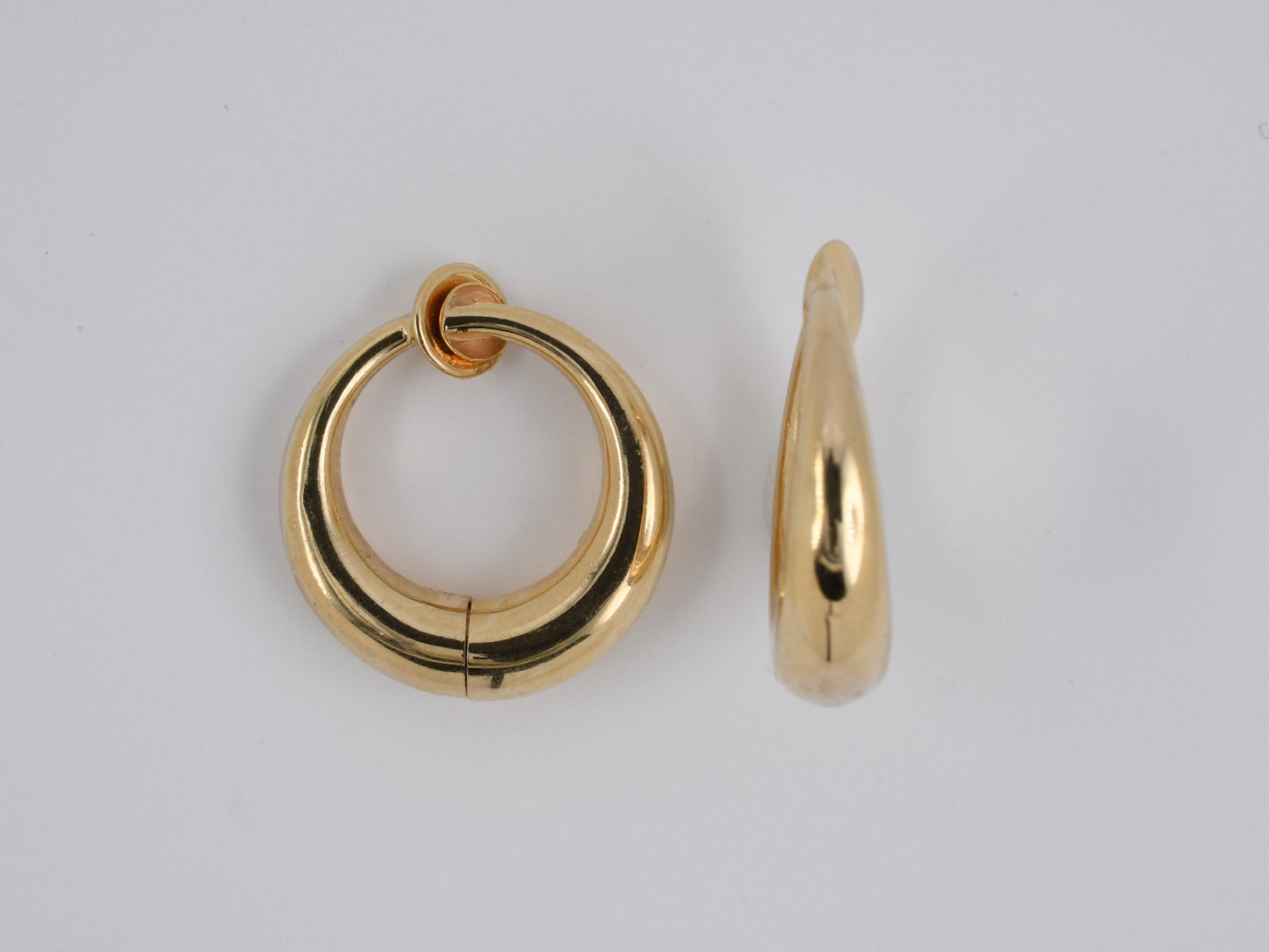 53291 - SOLD - Gold Hoop Earrings