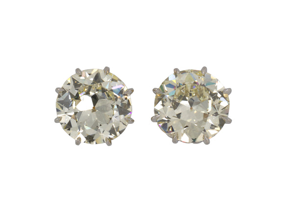 53316 - Platinum Gold 7CT Diamond Filigree Stud Earrings