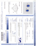 53343 - Platinum AGL Ceylon Sapphire Diamond Earrings