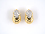 53467 - Gold Pave Diamond Earrings