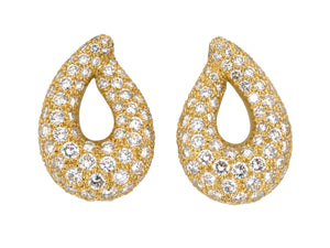 53500 - Kalich Gold Diamond Drop Earrings