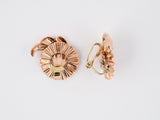 53575 - Retro Gold Corrugated Swirl Earrings