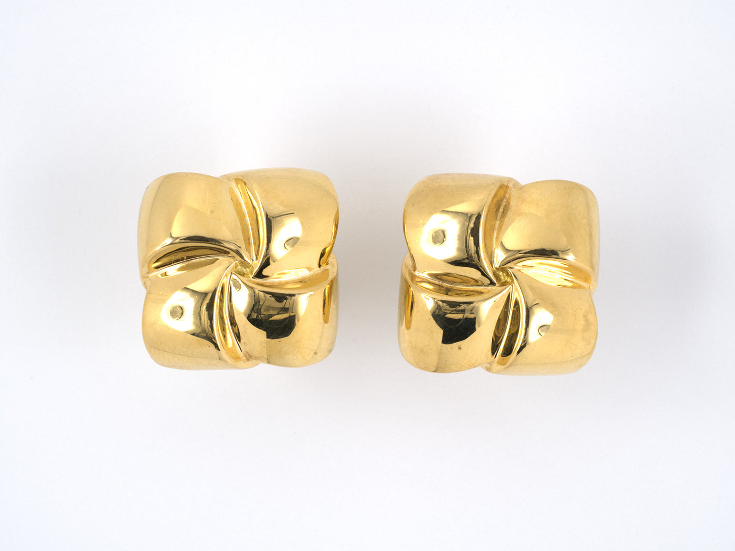 53615 - Turi Gold Square Knot Earrings