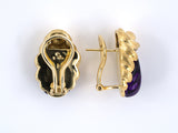 53620 - Winc Gold Amethyst Shell Earrings