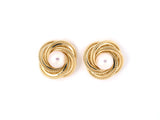 53696 - SOLD - Gold Akoya Pearl Earrings