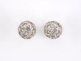 53717 - Gold Diamond Ball Earrings
