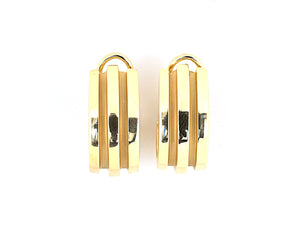 53806 - SOLD - Circa 1995 Tiffany Gold Hoop Earrings