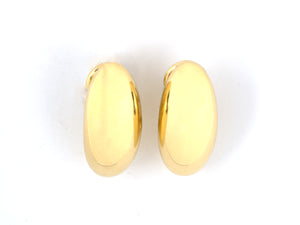 53807 - Asprey Gold Domed Oblong Earrings