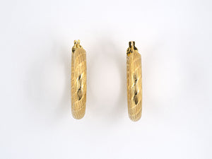 53845                - SOLD - Gold Hoop Earrings