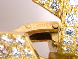 53872 - Circa 1990 Chanel Gold Diamond South Sea Golden Pearl Drop Earrings
