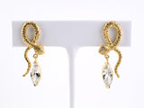 53883 - Gold GIA Diamond Snake Drop Earrings