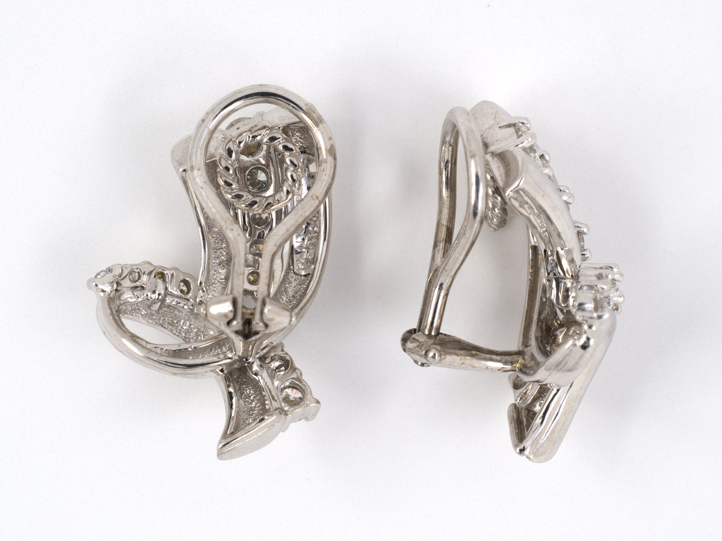 53891 - Dankner Gold Diamond Swirl Earrings