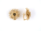 53929 - SOLD - Circa 1975 Gold Thistle Earrings