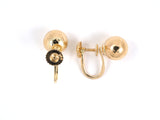 53957 - SOLD - Gold Ball Earrings