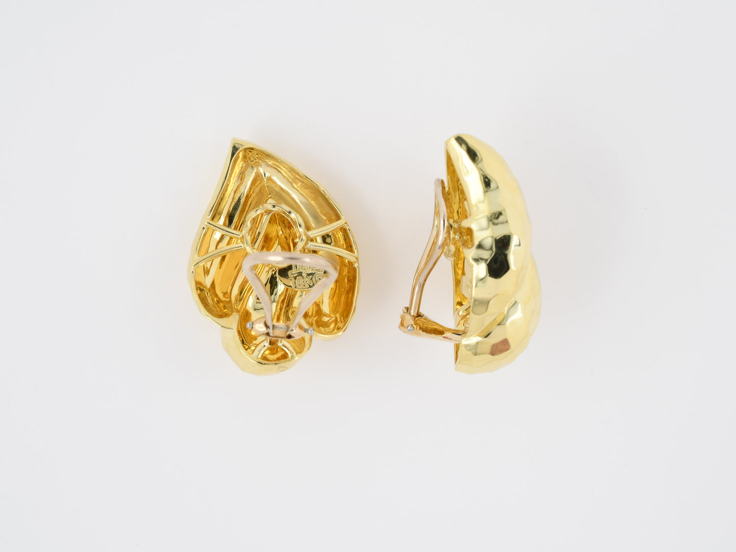 54062 - Dunay Gold Faceted Swirl Earrings