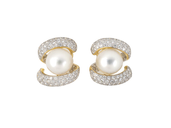 54111 - SOLD - Gold South Sea Pearl Diamond 