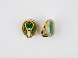 54122 - Gold GIA Jadeite Diamond Earrings