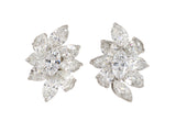 54183 - Cerro Platinum GIA Diamond Handmade Cluster Spray Earrings