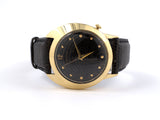 60839 - Circa 1958 Hamilton Spectra Electric Gold Watch Black Lizard Strap