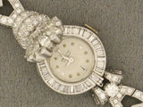 60976 - SOLD - Circa 1955 Hamilton Platinum Diamond Covered Watch