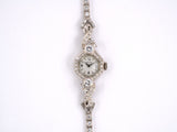 61015 - Circa 1950s Platinum Diamond Hamilton  Ladies Watch