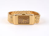 61112 - Circa 1948 Boucheron Gold Rectangle Brick Mesh Watch