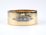 61117 - Art Deco Katz & Ogush Platinum Gold Diamond Chased Watch