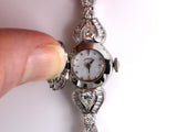 61183 - SOLD - Circa 1960's Hamilton Platinum Diamond Covered Watch
