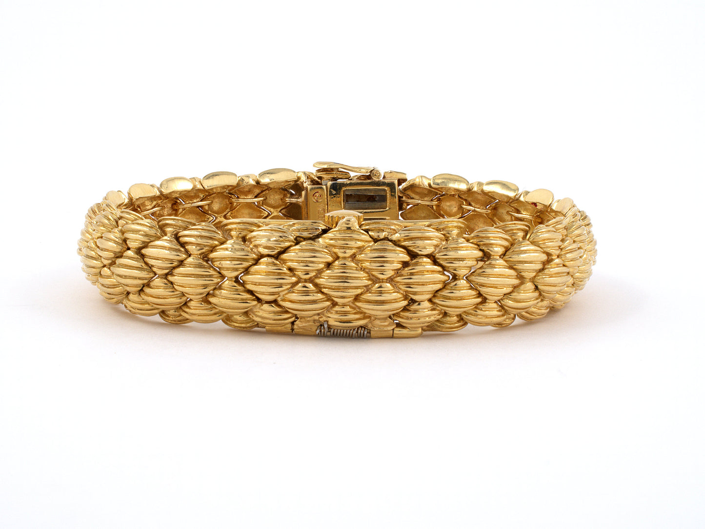 61204 - Circa 1965 Webb Gold Bangle Watch Bracelet