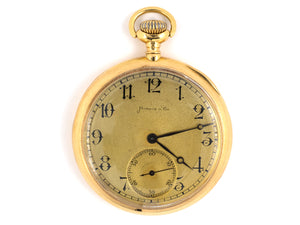 61229 - Circa 1890 Marcus C.H. Meylan Gold Pocket Watch