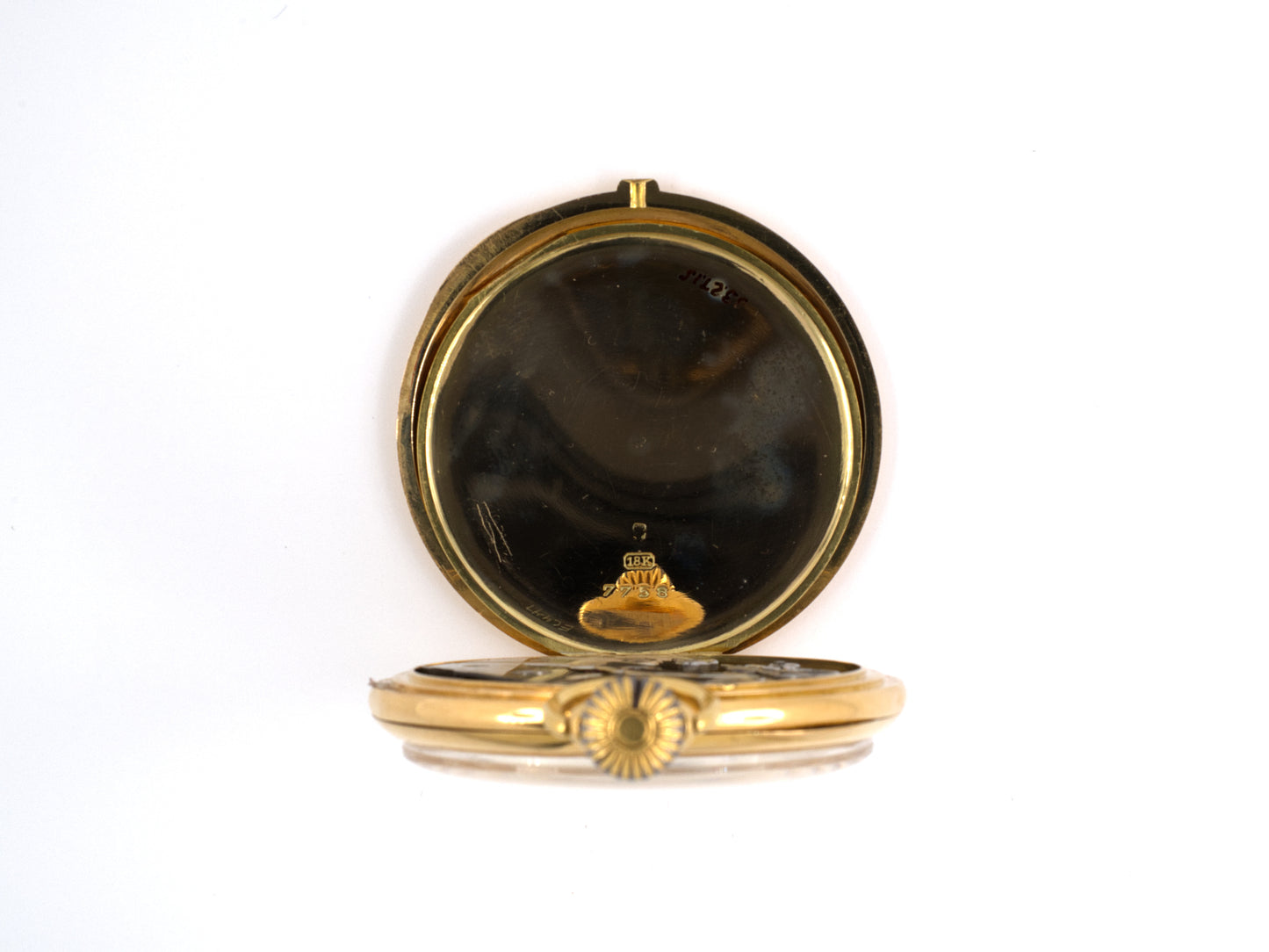 61229 - Circa 1890 Marcus C.H. Meylan Gold Pocket Watch