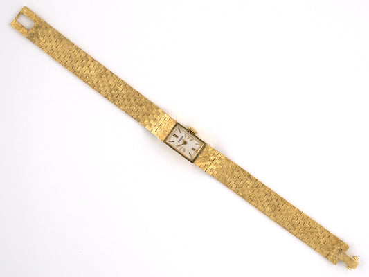 61238 - SOLD - Circa 1960 Neiman Marcus Concord Gold Rectangle Mesh Watch