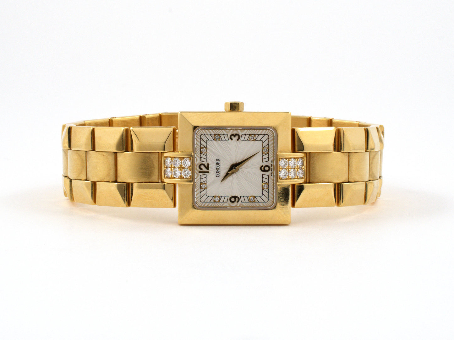 61287 - Circa1990s Concord Gold Diamond Wrist Watch