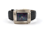 61292 - Dunay Gold Opal Rectangle Quartz Watch