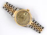 61320 - SOLD - Circa 1960 Rolex Oyster Stainless Steel Gold Perpetual Date Watch