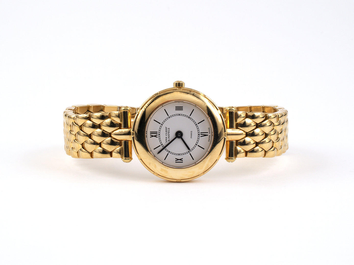 61324 - Circa 1996 Van Cleef Arpels La Collection Gold Watch