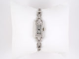 61326 - Art Deco Bulova Platinum Diamond Watch