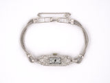 61326 - Art Deco Bulova Platinum Diamond Watch