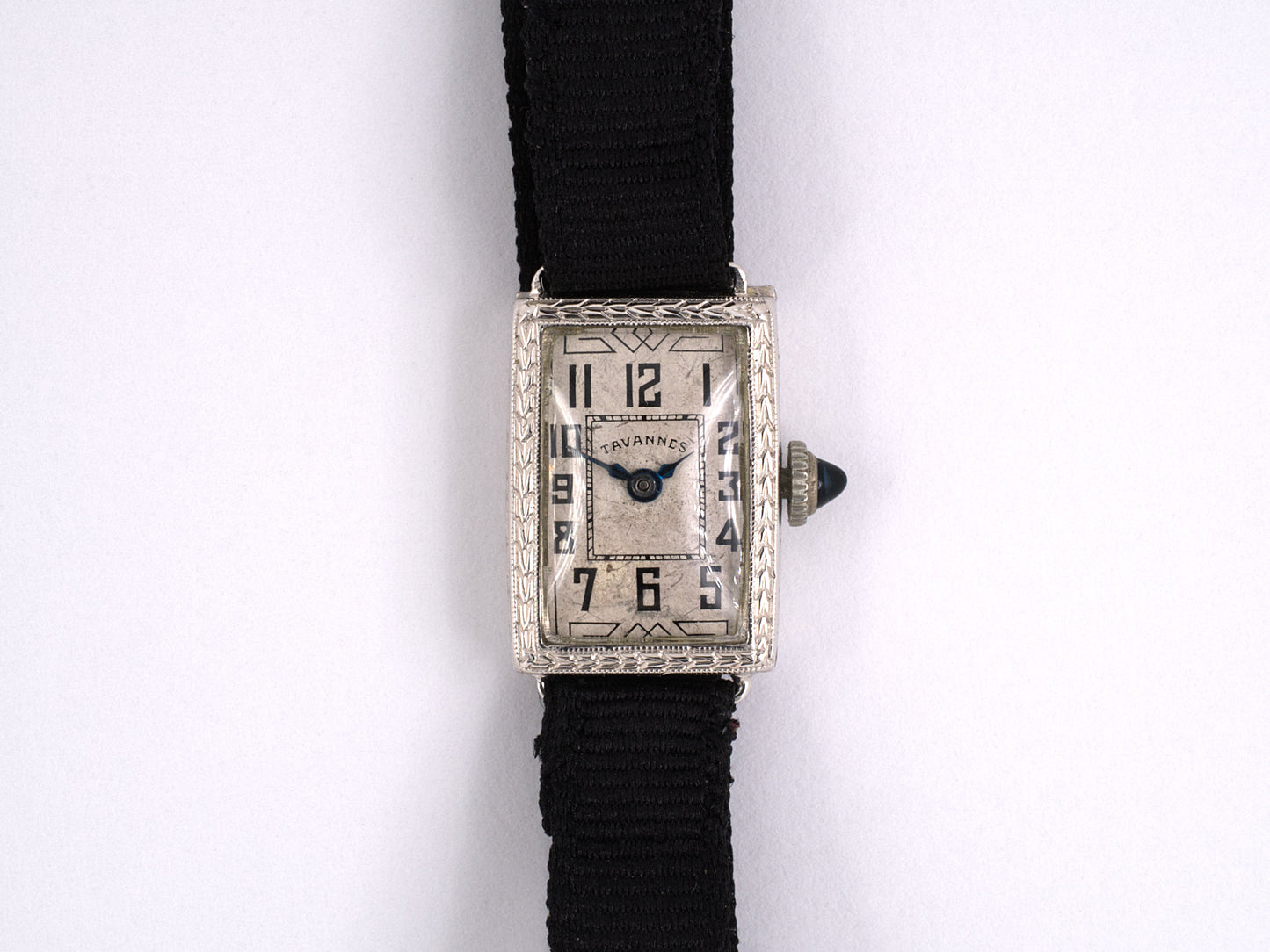 61330 - Art Deco Tavannes Platinum Watch