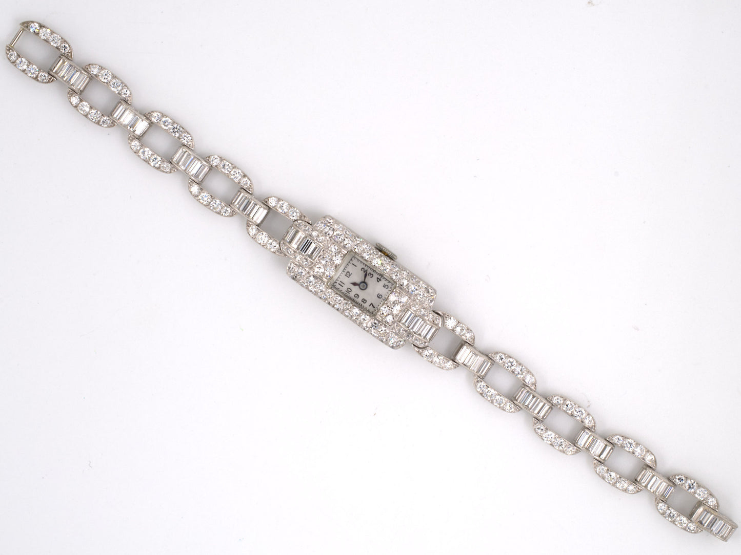 61332 - Art Deco Katz & Ogush Platinum Diamond Watch