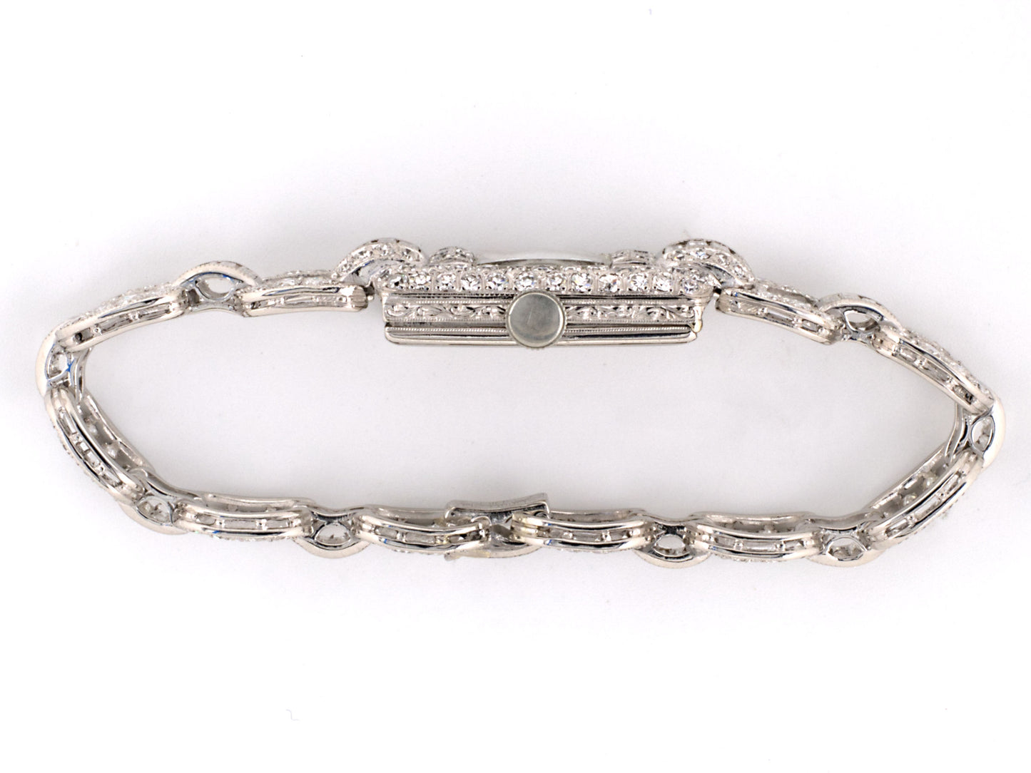 61332 - Art Deco Katz & Ogush Platinum Diamond Watch