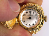 61352 - Circa 1960 Le Coultre Gold Watch Ring