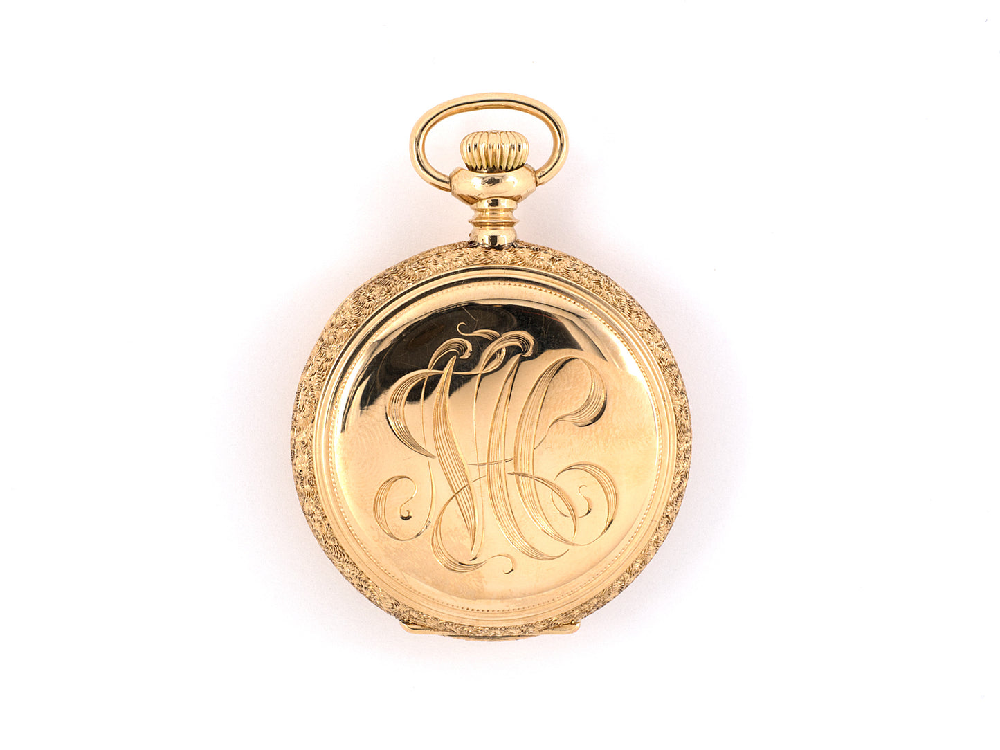 61365 - Circa 1900 Lady Waltham American Waltham Watch Co Gold Diamond Emerald Ruby Butterfly Design Pendant Watch