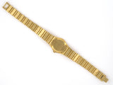 61376 - Circa 1980S Piaget Polo Quartz Gold Diamond Bezel And Markers Watch