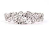70661 - Art Deco Circa 1938 Trabert & Hoeffer-Mauboussin Reflection Platinum Diamond Bracelet
