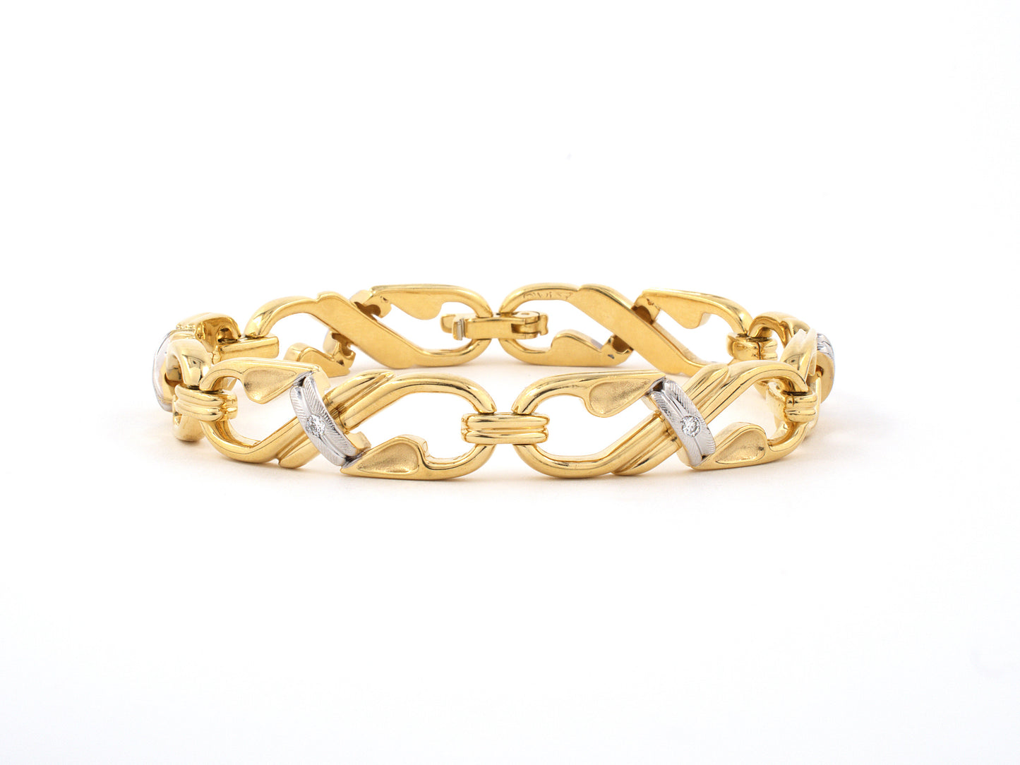 70832 - SOLD - M.bondanza X Gold Diamond Bracelet