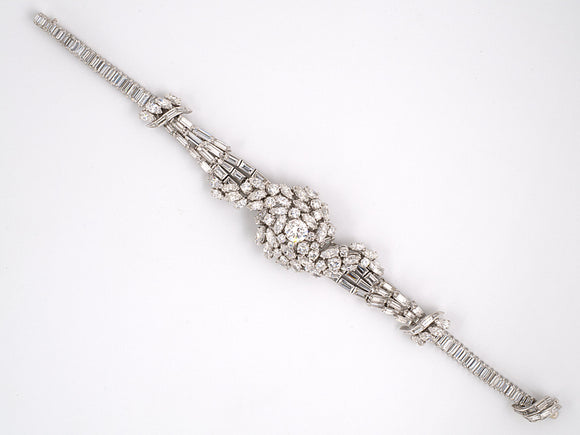 71285 - Circa1950s Platinum Diamond Bracelet