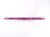 71593 - Art Deco Platinum Burma Ruby Bangle Bracelet