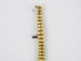 71771 - SOLD - Circa1960 Gold Diamond Enamel Snake Bracelet